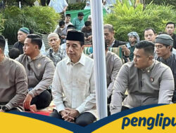 Jokowi dan Iriana Salat Id di Graha Saba Buana Solo – Update 2