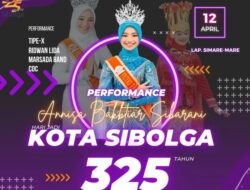 “HUT Ke-325 Sibolga Berdenyut dengan Tarian Eksotis Juara Putra Putri Indonesia”
