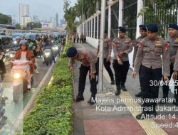Brimob Polda Metro Bersiagai di DPR, Jaga Ketertiban jelang May Day
