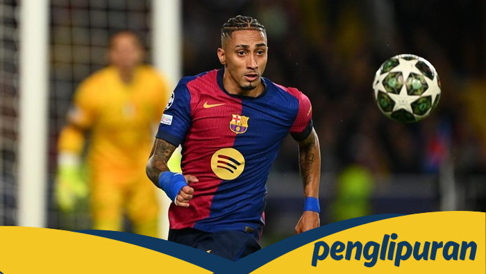 [Barcelona Ditahan Inter, Raphinha Lewati Torehan Messi]