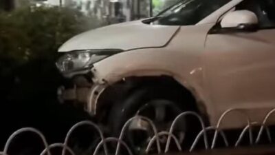 Mobil HRV Misterius Nyangkut di Taman Tugu Muda Semarang, Polisi Turun Tangan – Update 2