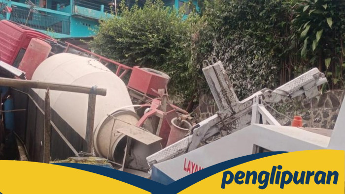 **Tragedi di Bogor: Truk Molen Terguling, Rumah Warga Dihancurkan**