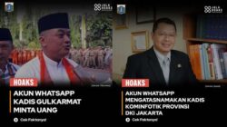 Nama 2 Kadis Jakarta Dicatut, Waspada dari Penipuan WA!