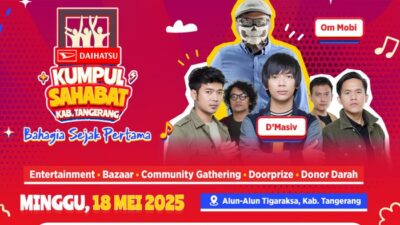Gratis! D’Masiv akan Hadir di Daihatsu Kumpul Sahabat Kabupaten Tangerang – Update 2