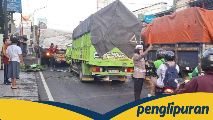 **Tragedi Jalanan: Tabrakan 2 Truk di Bogor, 1 Orang Dilarikan ke RS**