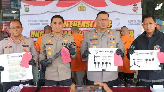 4 Maling Motor di Priok Tertangkap, Modus Canggih Minta Belikan Rokok!