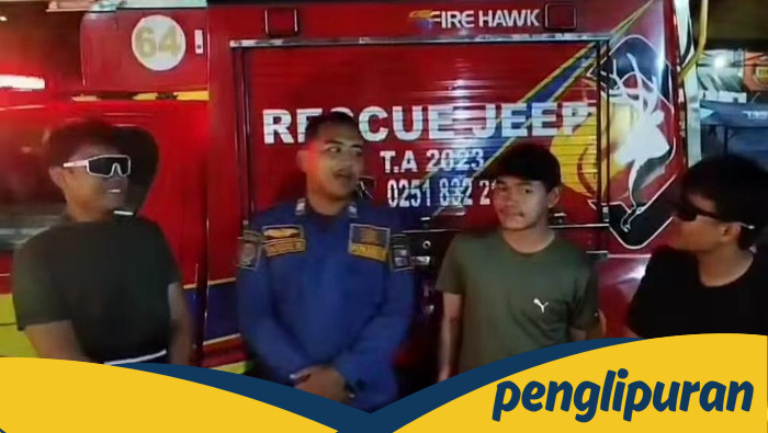 3 Remaja Bogor Terpaksa Meminta Bantuan Damkar Setelah Kehabisan Uang saat Lari Malam