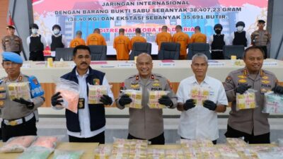 Skandal Narkoba Rp46 M, Polda Riau Amankan 5 Kurir dalam Operasi Besar