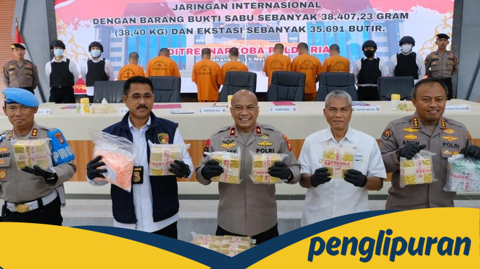 Skandal Narkoba Rp46 M, Polda Riau Amankan 5 Kurir dalam Operasi Besar