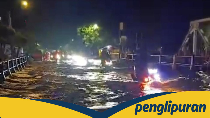 Jalur Pantura Pasuruan Dilanda Banjir 50 Cm, Lalin Dialihkan Setelah Sungai Meluap