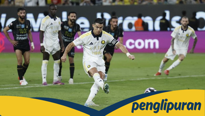 Ronaldo dan Reaksi Mengejutkan Usai Cetak Gol di Kandang Al Nassr