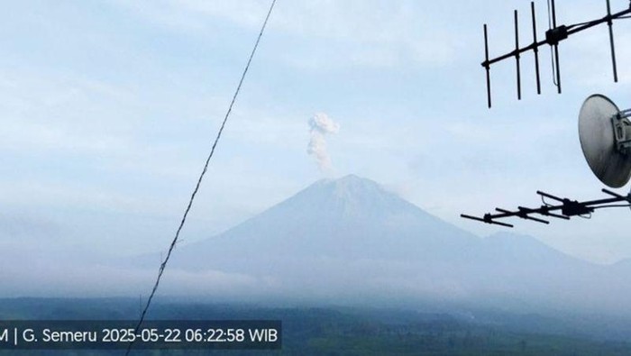 Gunung Semeru Erupsi Lagi, Tinggi Letusan 700 Meter Pagi Ini - Update 2
