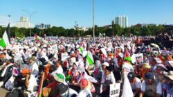 Aksi Solidaritas PKS di Kemayoran, Dukung Gaza dari Krisis Sosial