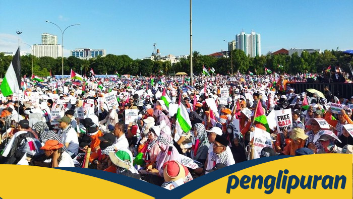 Aksi Solidaritas PKS di Kemayoran, Dukung Gaza dari Krisis Sosial