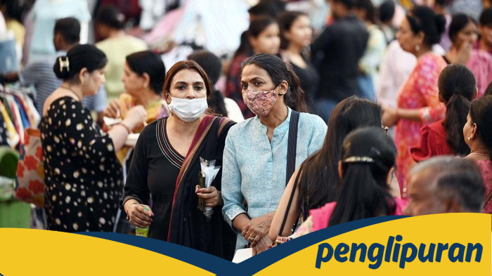 COVID-19 di India 'Ngegas', Pakai Masker atau Kecelakaan!
