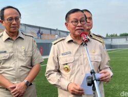 **Stadion Tugu Jakut Bersertifikasi FIFA, Pramono Tinjau Progres Renovasi**