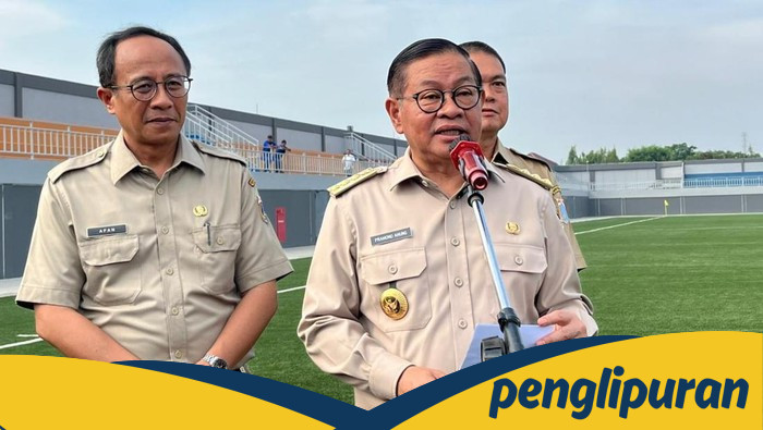 **Stadion Tugu Jakut Bersertifikasi FIFA, Pramono Tinjau Progres Renovasi**
