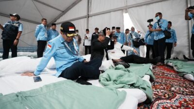 Persiapan Wukuf Jadi Perhatian, Menag Cek Kasur Jemaah Haji di Tenda Arafah