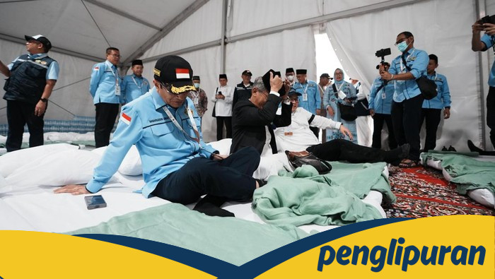 Persiapan Wukuf Jadi Perhatian, Menag Cek Kasur Jemaah Haji di Tenda Arafah