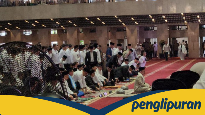 Prabowo Subianto Bersama Puan dan Jusuf Kalla, Salat Idul Adha di Istiqlal yang Meneguhkan