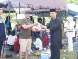 **450 Paket Daging Kurban dari Polres Kuansing, Sapi Sembelih untuk Warga dan PHL**