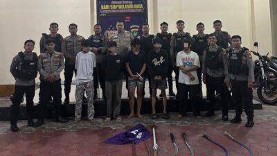 5 Pemuda Tawuran di Menteng Dikukuh Polisi, Senjata Tirus Disita