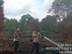 Polisi Tangkap Pelaku Kebakaran 5 Ha Lahan di Inhil