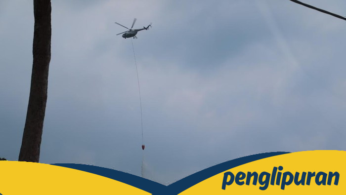 2 Heli Water Bombing Siap Padamkan Api di Rokan Hulu, Perang melawan Karhutla Dimulai!