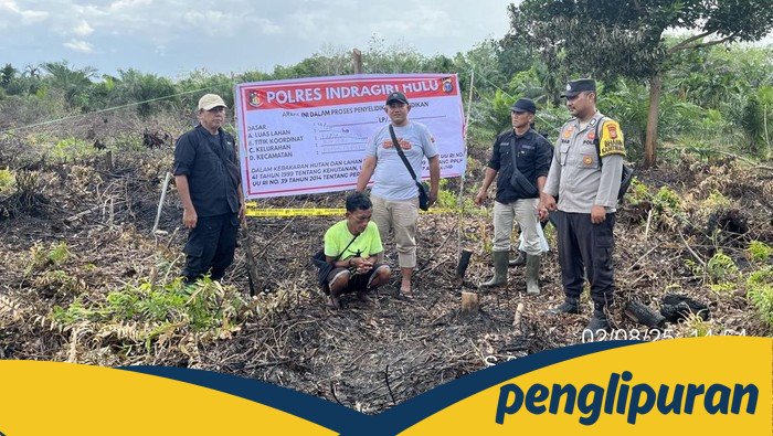 Pria di Inhu Ditangkap, Sebabkan Lahan Gambut Terbakar Selama 1 Jam!