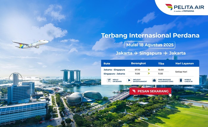 Pelita Air Buka Rute Internasional, Diresmikan Sehari Usai Hari Kemerdekaan - Update 1