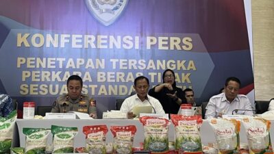 Bareskrim Tangkap 3 Pemimpin Sania-Fortune dalam Kasus Beras Oplosan