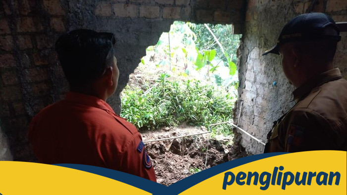 1 Unit Rumah Ambruk di Bogor karena Tanah Amblas, Hujan Deras Sebabkannya