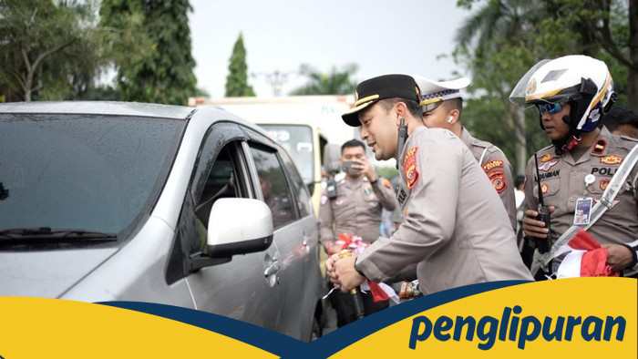 Sambut HUT ke-80 RI, Polres Bogor Bagikan 17.845 Bendera Merah Putih - Update 1