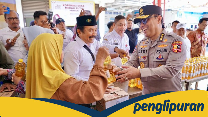 Polri Gelar Pasar Murah: Perkuat Jaring Pengaman Sosial Ekonomi Masyarakat di Desa Rembun