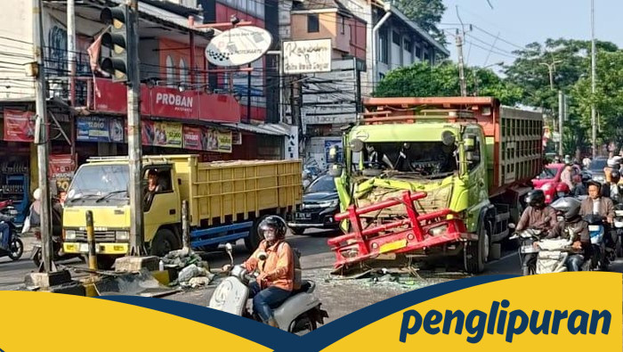 **Kemacetan Mengerikan di Ciputat, Truk Terlibat Kecelakaan, Dampak Sampai Exit Tol Pamulang!**