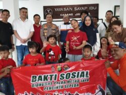 Bidhumas Polda Metro dan Komunitas Sepeda Beri Harapan kepada Anak Telantar di Tengah Keterbatasan