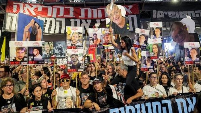 Warga Israel Demo di Tel Aviv, Tuntut Akhir Perang Gaza dan Bebaskan Sandera