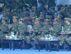 Prabowo Ungkap Makna Seragam Loreng Para Menteri di Batujajar