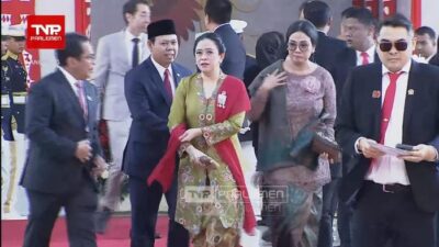 Berkebaya Hijau, Puan Tiba di Sidang Tahunan MPR 2025, Bawa Aspirasi Kebangsaan!