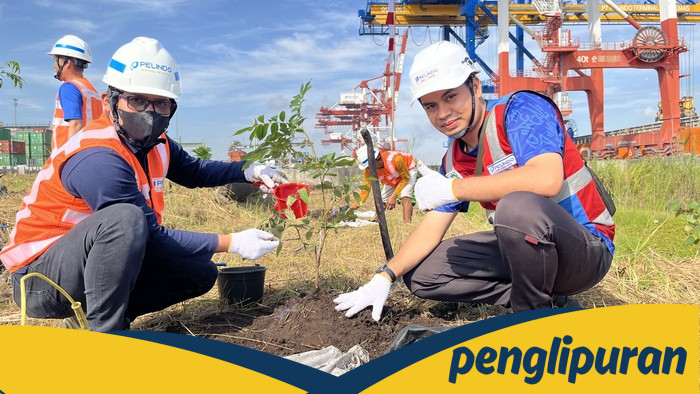 HUT RI Ke-80, Pelindo Petikemas Tanam 1.500 Pohon, Gugurkan Waktu untuk Bumi