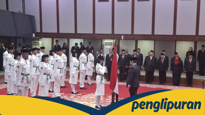 Pramono Kukuhkan Paskibraka DKI di HUT RI ke-80, Balai Kota Berdenyut
