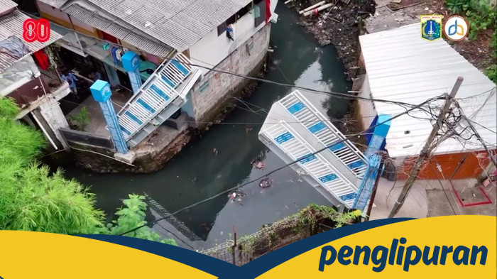 **Jembatan Bascule Pertama di Jakarta, Solusi Baru untuk Normalisasi Sungai Gandaria**