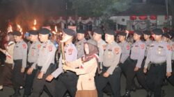Polda Banten Pawai Obor di Kota Serang untuk Sambut HUT ke-80 RI – Update 1