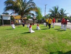 Lomba Makan Kerupuk hingga Balap Karung, Polsek Dumai Gelar Kegiatan Seru di HUT RI