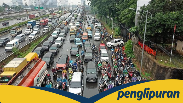 Hujan dan Hari Pertama Usai Long Weekend, Ini Titik-titik Macet di Jakarta - Update 1