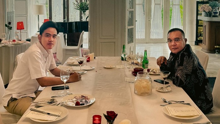 **Kata Gibran Soal Makan Siang Bakso dan Dendeng Balado Bareng Dasco: Simbol Sinergi Eksekutif- Legislatif**
