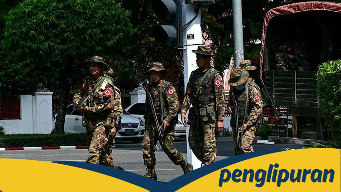 **Junta Myanmar: Jembatan Sejarah Dibom, Perang Saudara Terus Melanda**