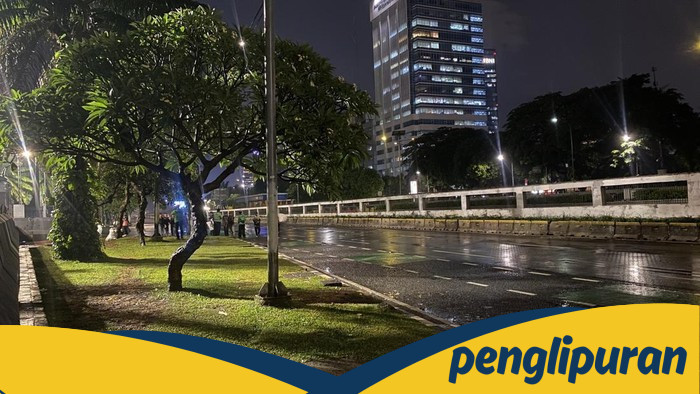 **Lalin Depan DPR dan Tol Dalkot Masih Ditutup Malam Ini, Begini Situasinya**