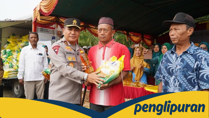 GPM di Bengkalis, Polda Riau Berikan 3 Ton Beras Murah untuk Warga dalam Aksi Solidaritas