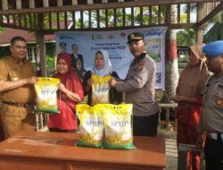 **Polres Meranti dan Bulog Salurkan 15 Ton Beras Murah, Sosial Ekonomi Masyarakat Terangkat**